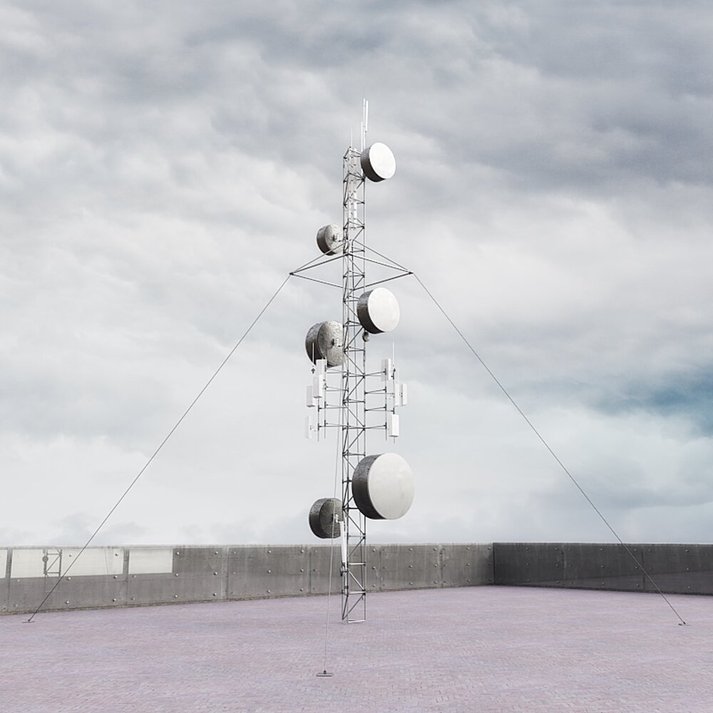 Communication Tower 3D 모델 