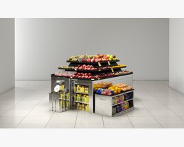 Fruit Display Stand Modello 3D