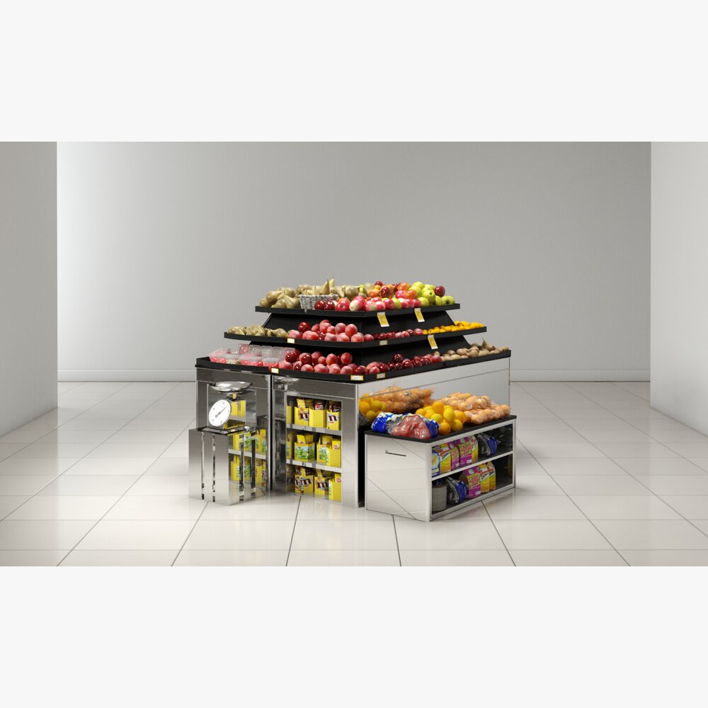 Fruit Display Stand 3d model