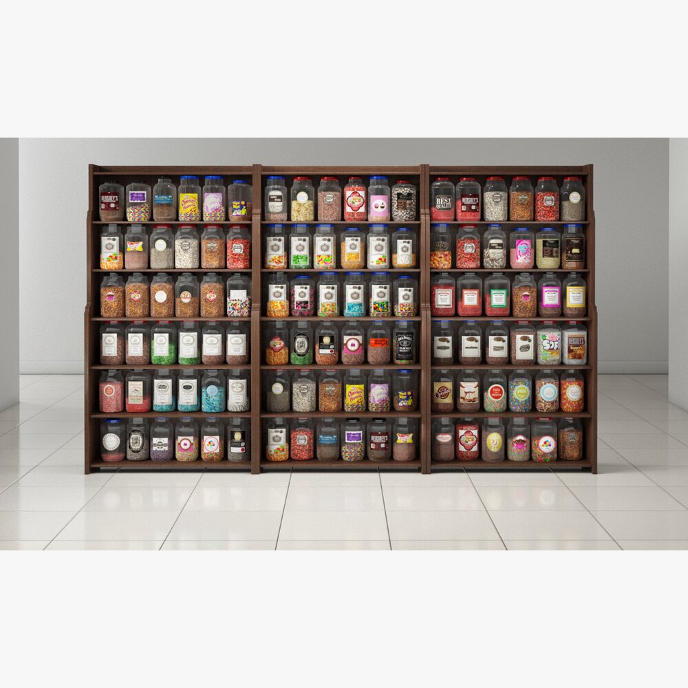 Assorted Tea Collection Display Modelo 3d