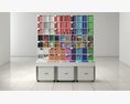 Colorful Bookshelf Display 3Dモデル