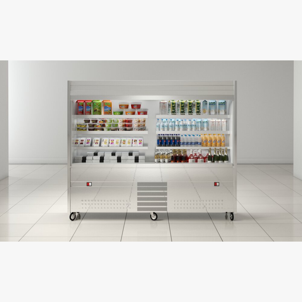Mobile Refrigerated Merchandiser Modello 3D