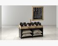Assorted Coffee Beans Display 3D-Modell