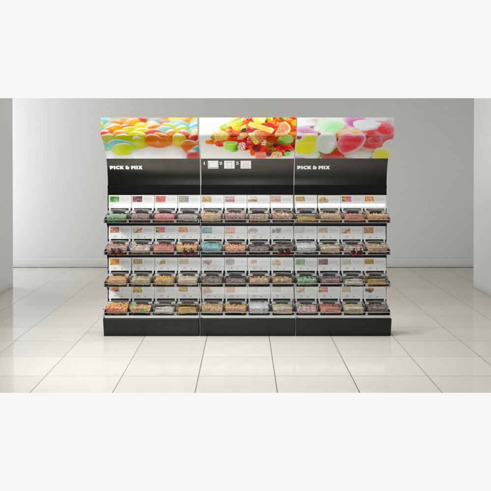 Candy Display Shelf 3Dモデル