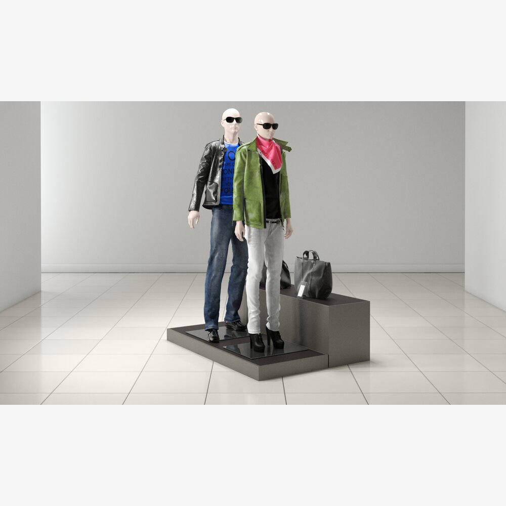 Urban Chic Mannequins Display Modelo 3d