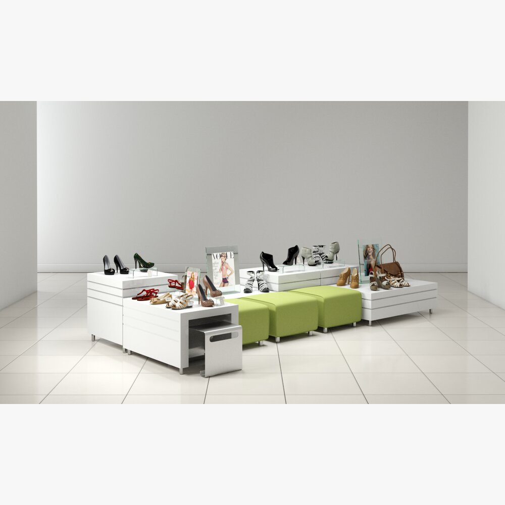Shoe Store Display 3D-Modell