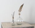 Glass Diffuser with Feather 3D 모델 