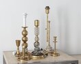 Assorted Candle Holders Collection 3d model