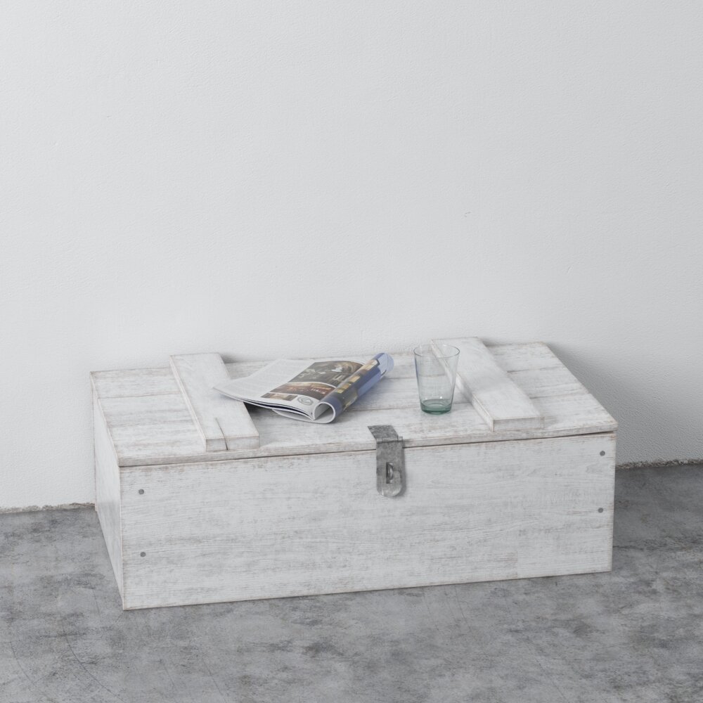 Rustic Wooden Coffee Table 3Dモデル