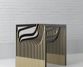 Modern Geometric Chair Modelo 3d