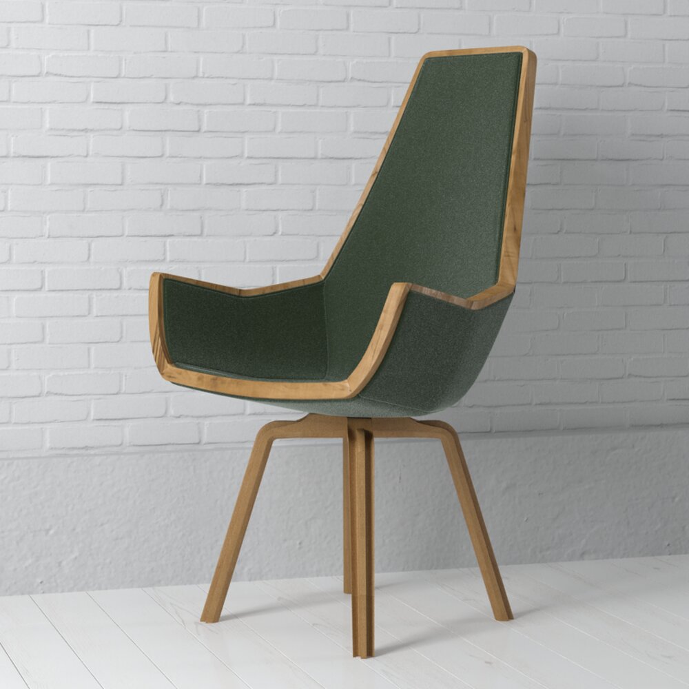 Modern Green Chair Modelo 3D