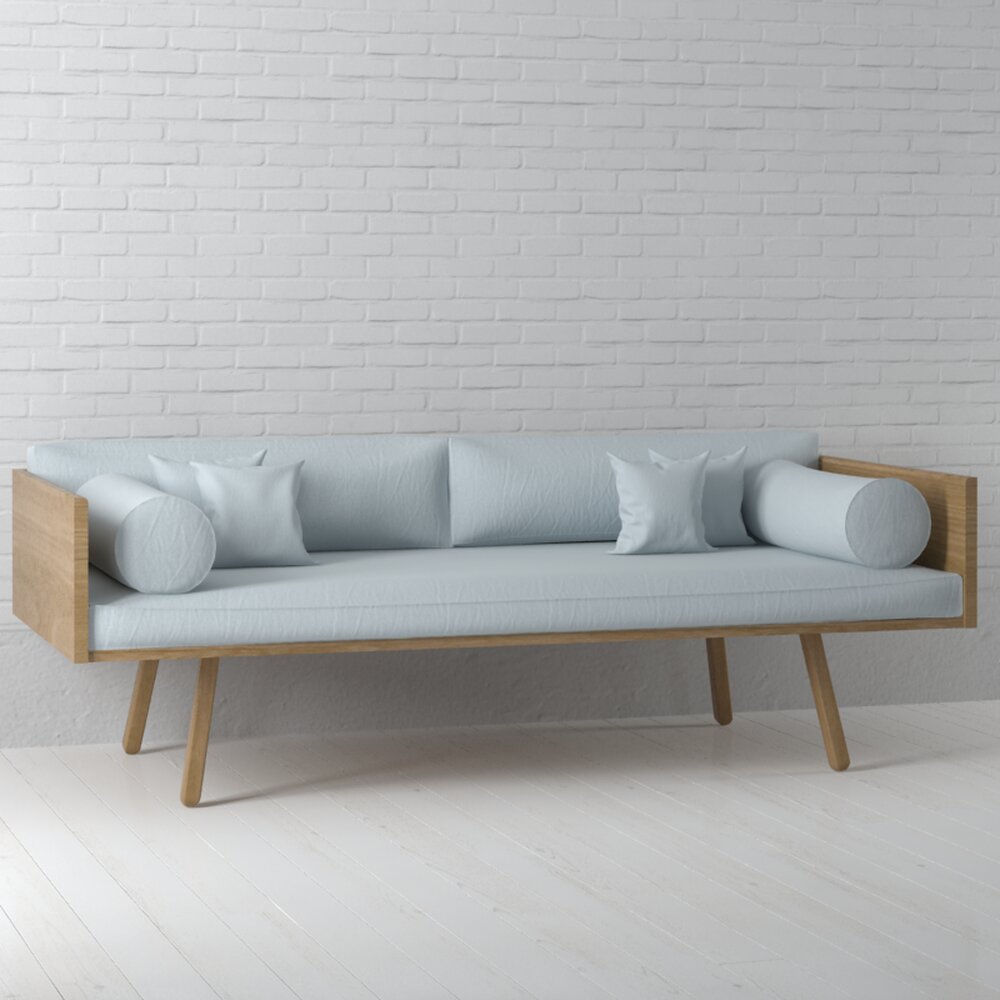 Modern Minimalist Sofa 02 3D model