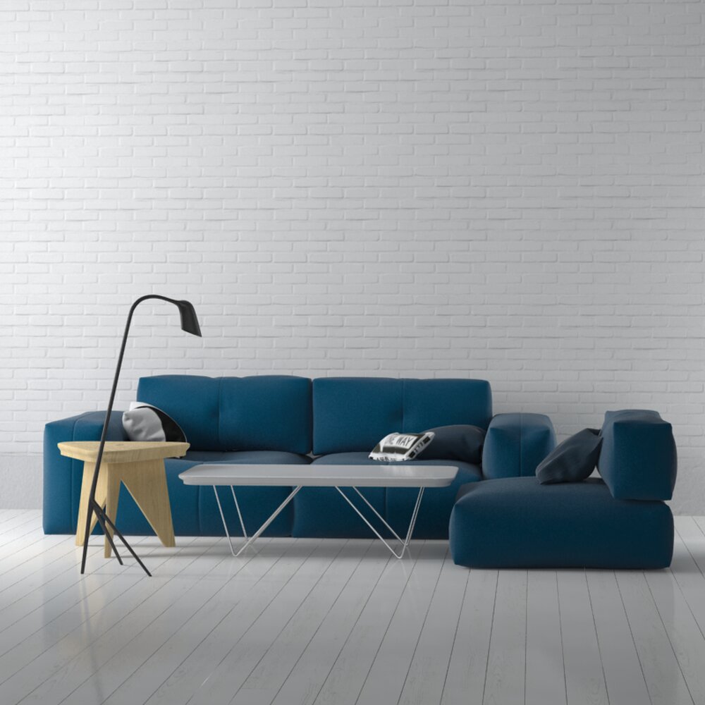 Modern Living Room Set 27 3D-Modell
