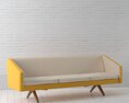 Modern Yellow Sofa 02 3d model