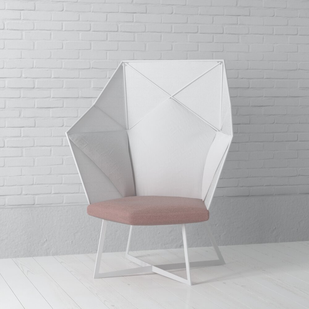 Geometric Modern Chair Modelo 3d