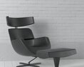 Modern Lounge Chair with Ottoman Modelo 3D