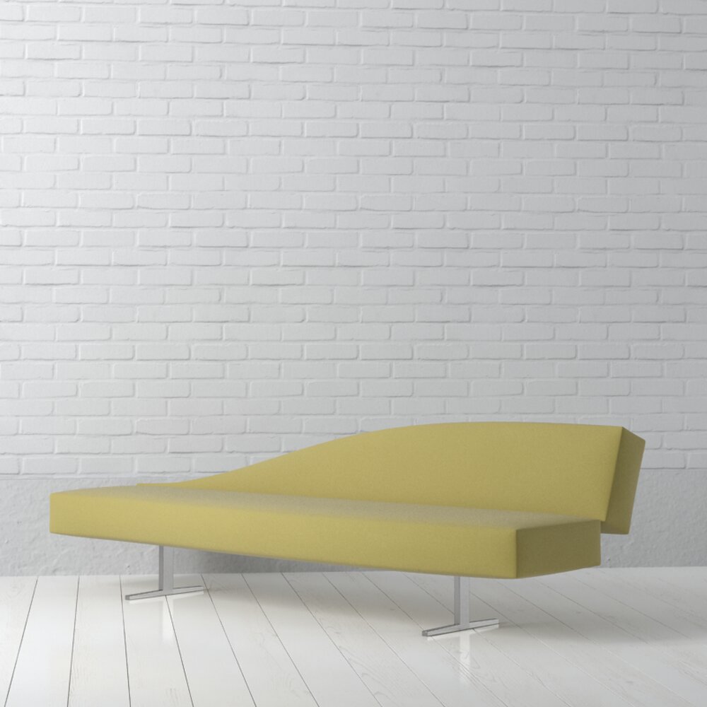 Modern Minimalist Chaise Lounge 3D модель