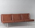 Modern Leather Sofa 10 3d model