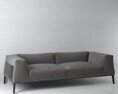 Modern Gray Sofa 02 3Dモデル