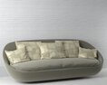 Modern Oval Sofa Modelo 3d