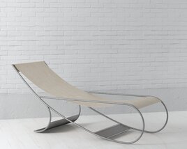Minimalist Modern Chaise Lounge 3Dモデル