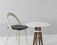 Modern Chair and Table Set Modelo 3d