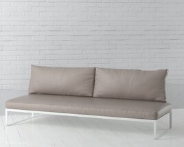 Minimalist Modern Sofa 04 3D модель