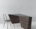 Modern Office Desk and Chair Modello 3D