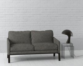 Modern Charcoal Sofa 04 3Dモデル