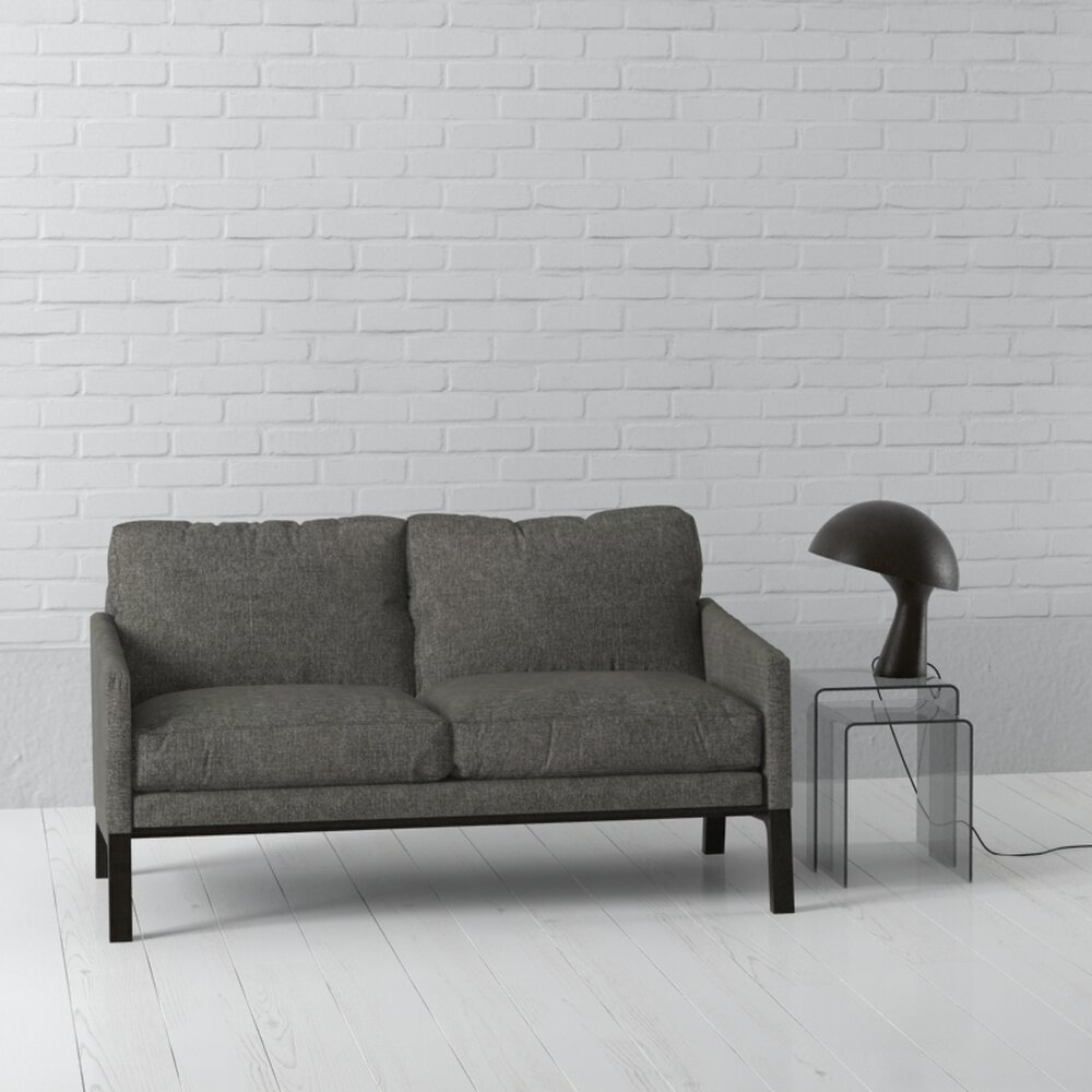 Modern Charcoal Sofa 04 3D 모델 