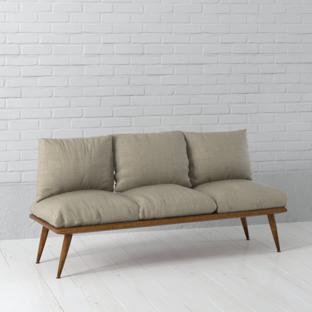 Modern Minimalist Sofa 07 Modèle 3d
