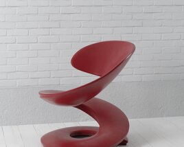 Modern Spiral Chair Design 3Dモデル