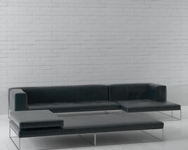 Modern Minimalist Sofa 08 3D-Modell