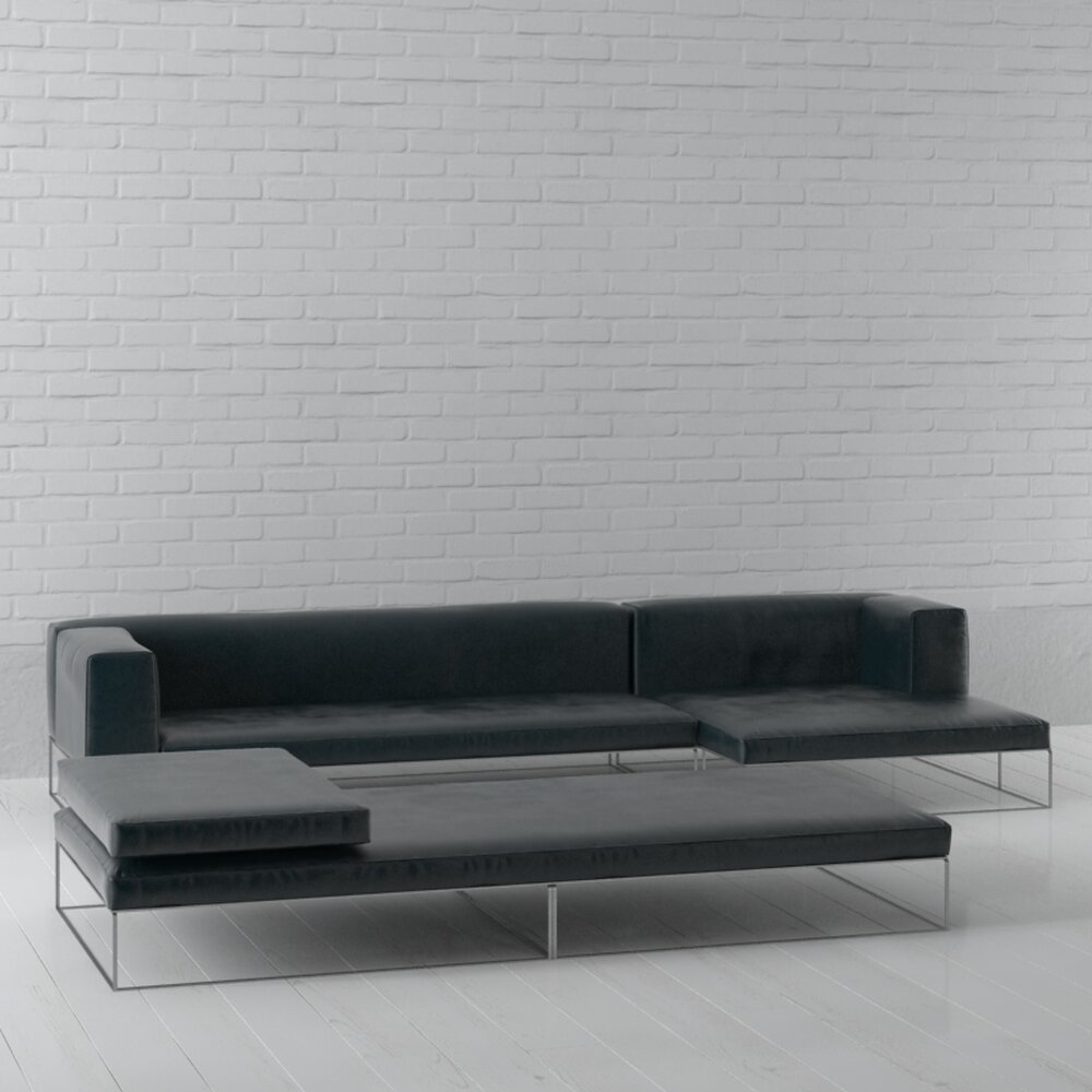 Modern Minimalist Sofa 08 3D model