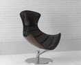 Modern Leather Swivel Chair 3d model