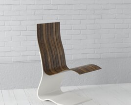 Modern S-Curve Chair Modelo 3D