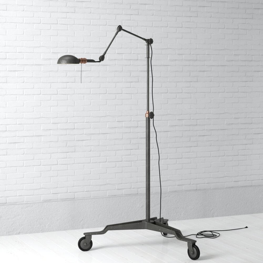 Industrial Floor Lamp Modelo 3d