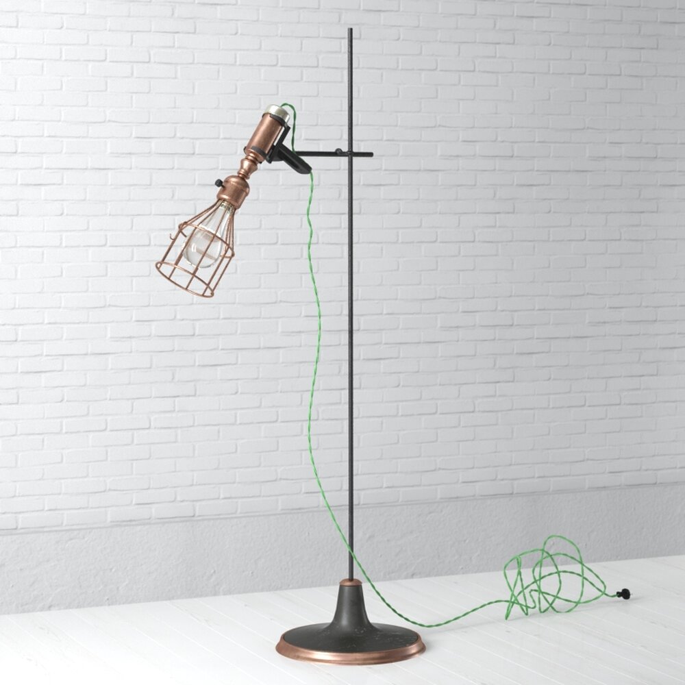 Industrial-Style Floor Lamp Modelo 3d