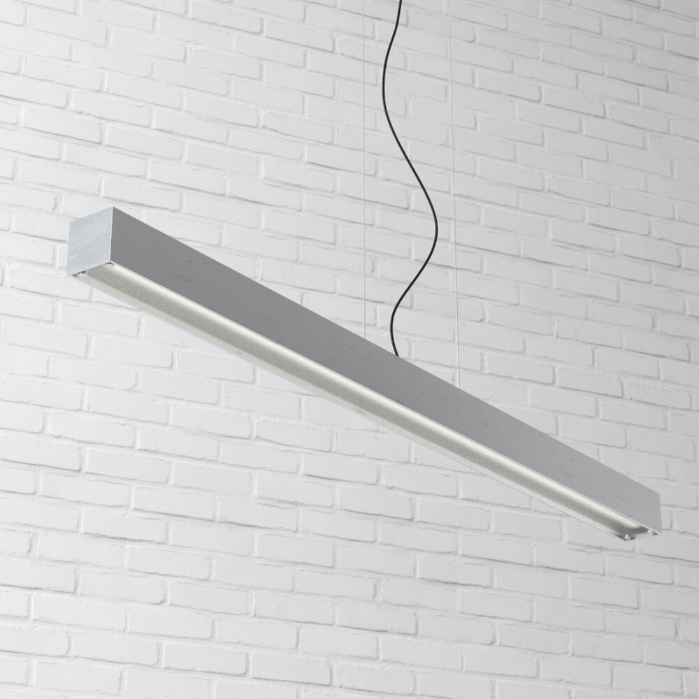 Suspended Linear LED Light Fixture 3d model