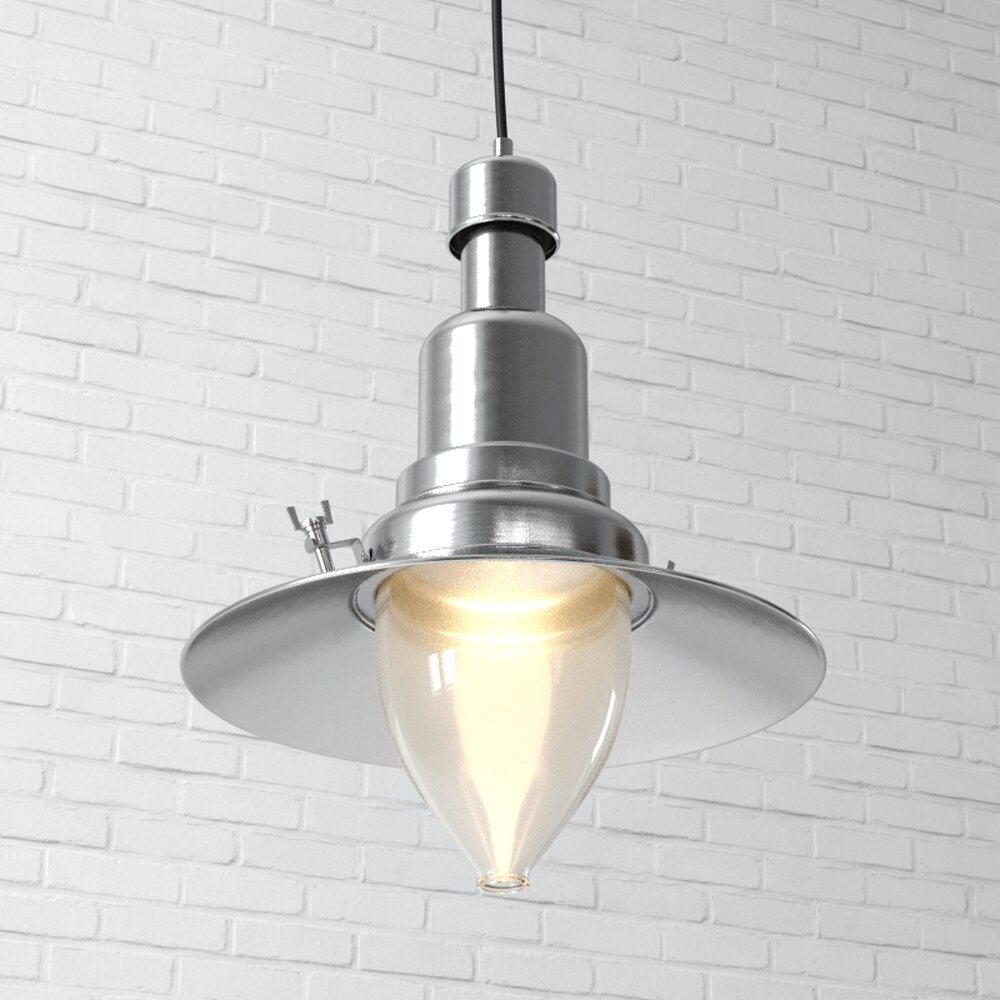 Industrial Style Pendant Light 02 3D модель