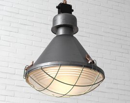 Industrial Chic Ceiling Light 3D-Modell
