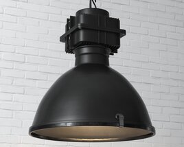 Industrial-Style Pendant Lamp 02 Modello 3D