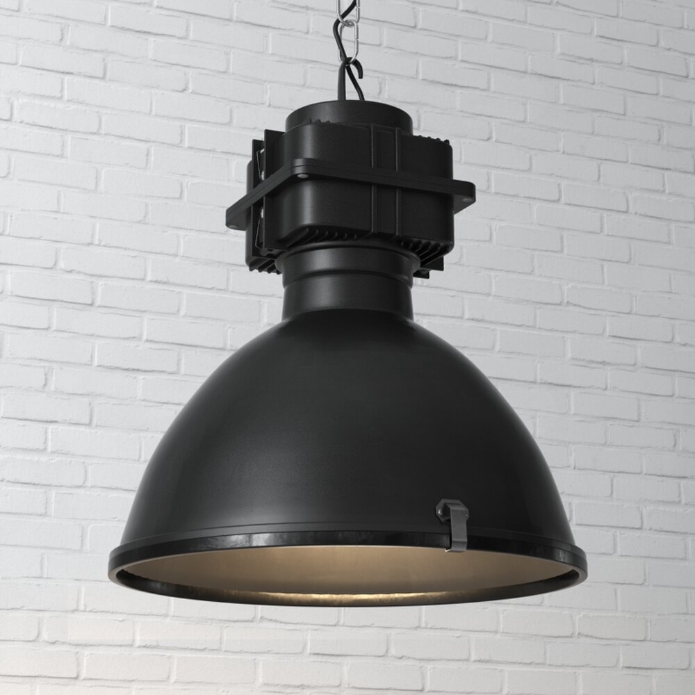 Industrial-Style Pendant Lamp 02 3D 모델 