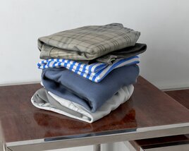 Folded Clothes 02 3D-Modell