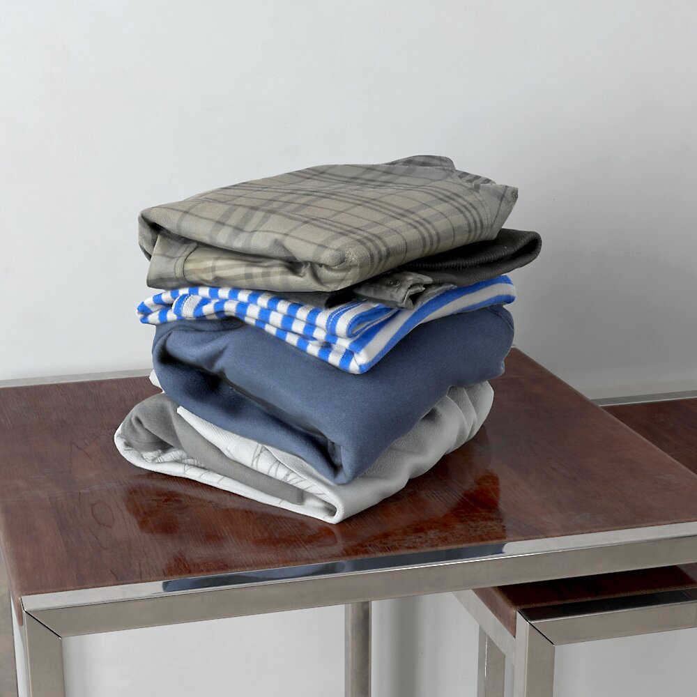 Folded Clothes 02 3D 모델 