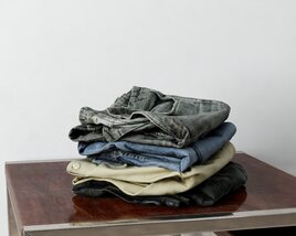 Folded Clothes 05 3D 모델 
