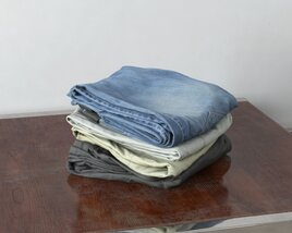 Folded Clothes 10 3D 모델 
