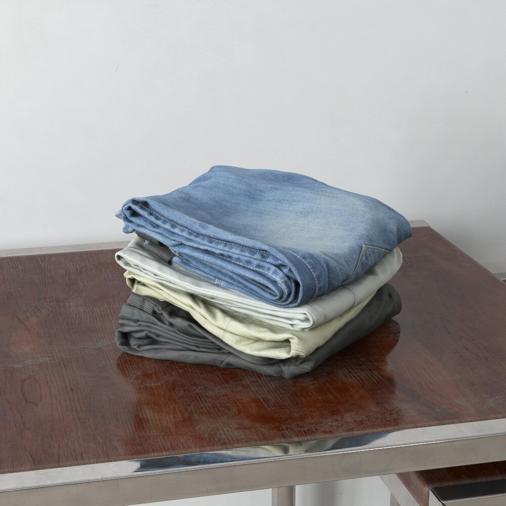 Folded Clothes 10 3D 모델 
