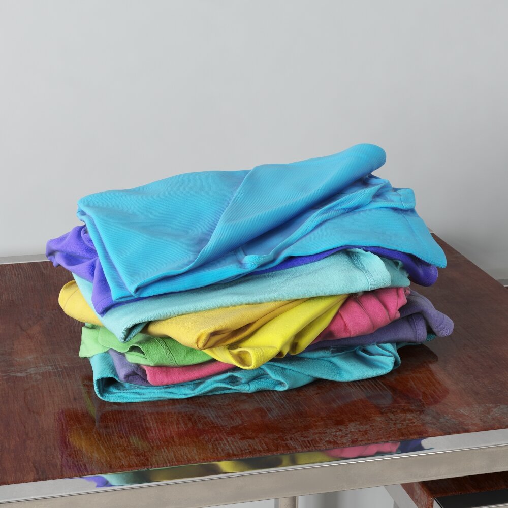 Folded Clothes 17 Modello 3D