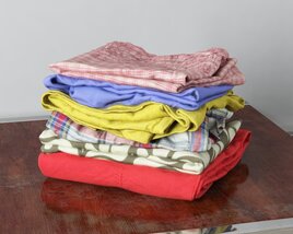 Pile of Folded Clothes Modelo 3d